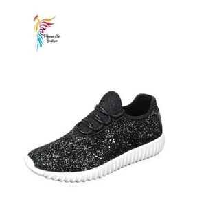 Black Glitter Shoes